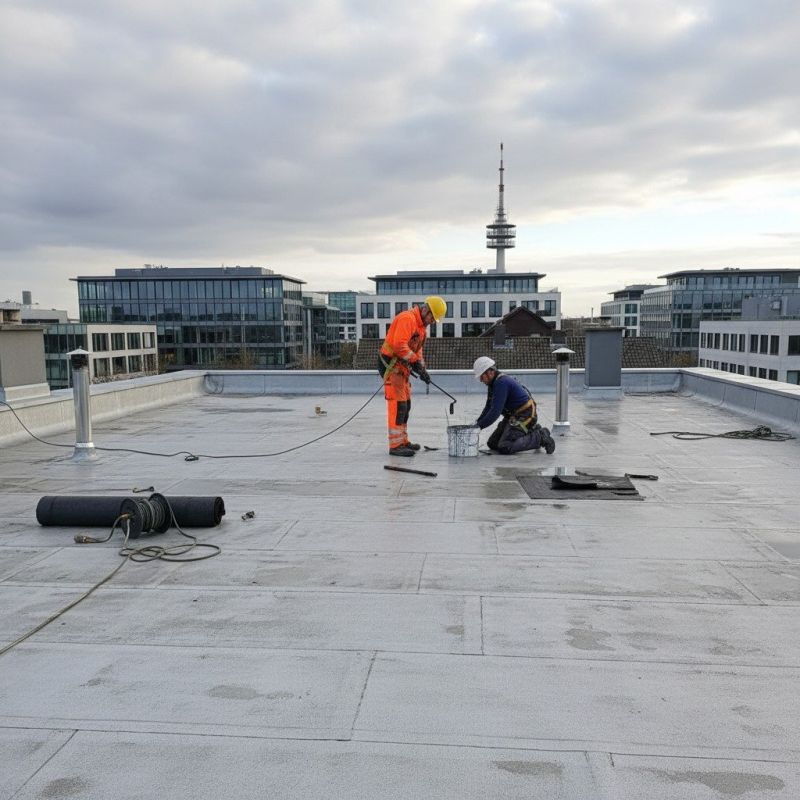 Flat Roof Repair After Storm Or Wind Damage